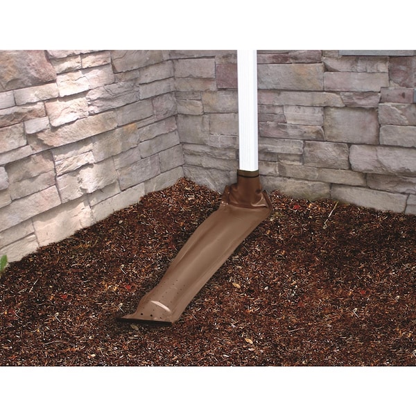 Frost King Frost King Drain Away 0.1 in. H X 9 in. W X 46 in. L Brown Vinyl Downspout Extension - DE46BR