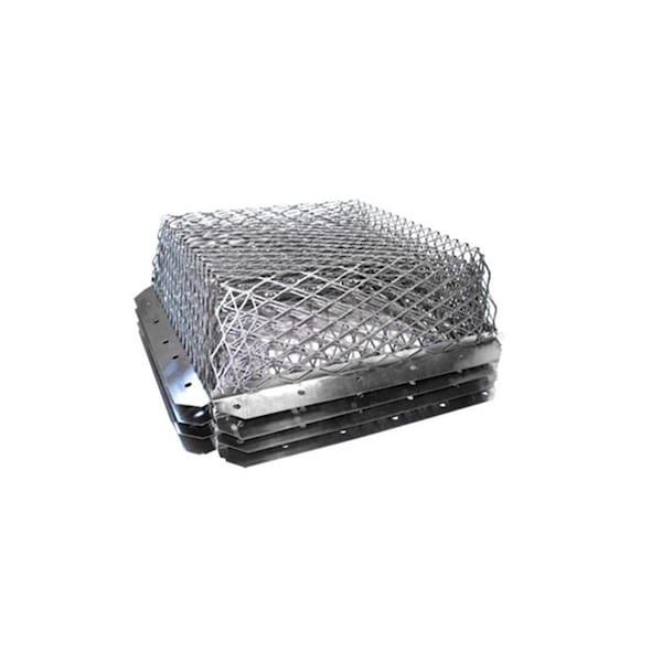 Fondo 6.25 x 6 in. Stainless Steel Animal Guard Wall Mount with 6 in. High Performance - FO1708851