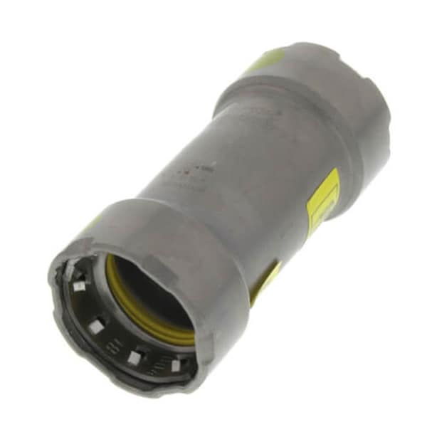 Escenografia 0.5 in. Steel Coupling with No Stop MegaPressG, Press x Press Fitting, Black - ES2926599
