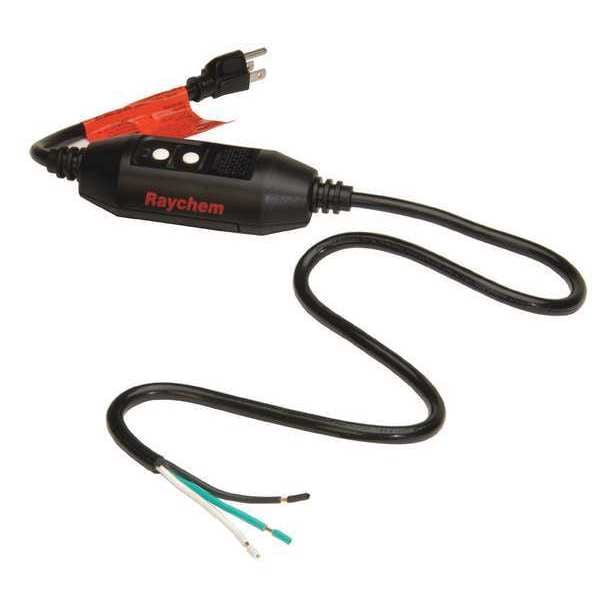 Raychem Plug In Cord Set, For Use With 120V WinterGard Heating Cables, Plastic - 171527-000