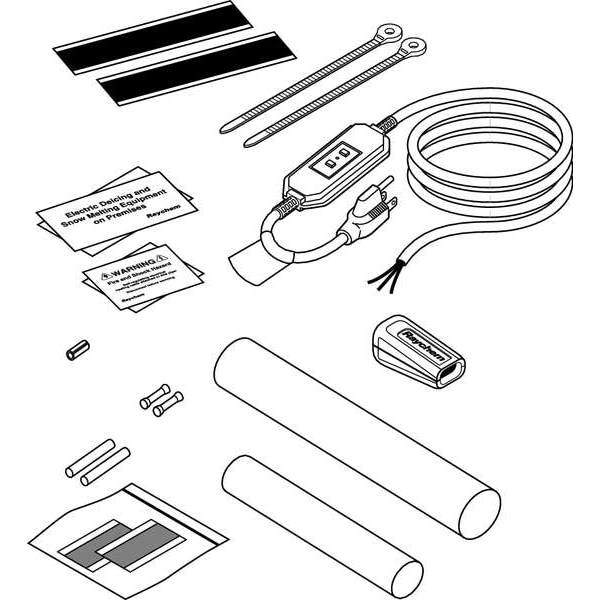 Raychem Plug In Cord Set, For Use With 120V WinterGard Heating Cables, Plastic - 171527-000