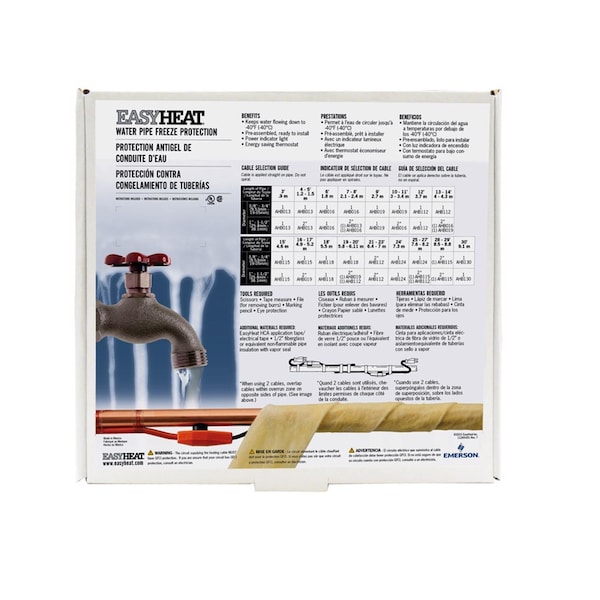 Easy Heat Easy Heat AHB 40 ft. L Heating Cable For Water Pipe - AHB-140