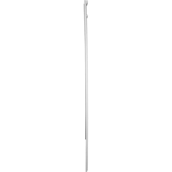 Ekena Millwork 5 1/8"W x 90 1/2"H x 2"P with 18" Attached Plinth, Fluted Pilaster (each) - PIL05X90X02FL