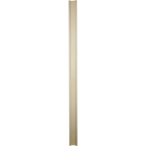 Ekena Millwork 5 1/8"W x 90 1/2"H x 2"P with 18" Attached Plinth, Fluted Pilaster (each) - PIL05X90X02FL