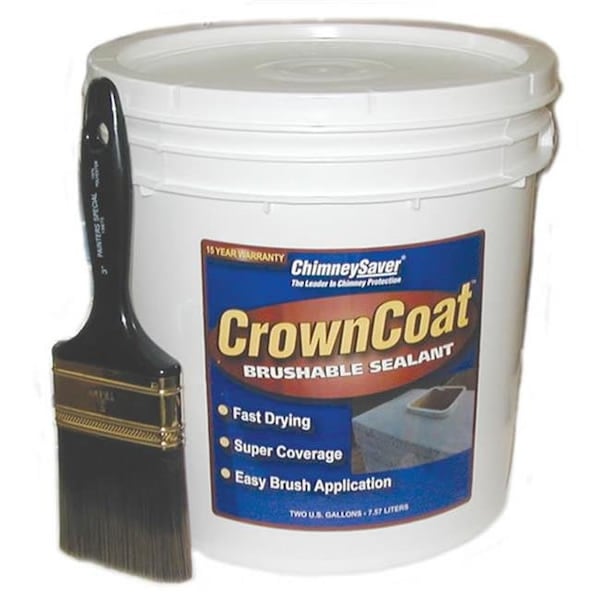 Saver Systems Saversystems CrownCoat Brushable Water Sealant; Buff; 2-Gallon - covers 40 sq. ft. Per Gallon - 271724