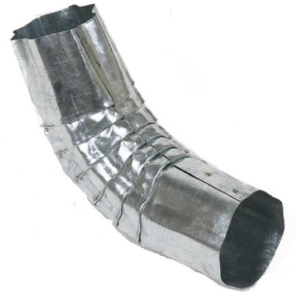 Swivel 410651 3 in. Round Mill Finish Corrugated Gutter Downspout Elbow - SW564670