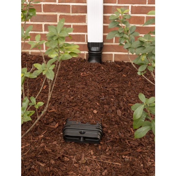 Amerimax Home Products Amerimax StealthFlow 4.75 in. H X 7.25 in. W X 43 in. L Black Vinyl K Downspout Extension - 4601