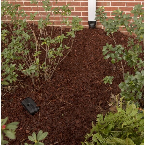 Amerimax Home Products Amerimax StealthFlow 4.75 in. H X 7.25 in. W X 43 in. L Black Vinyl K Downspout Extension - 4601