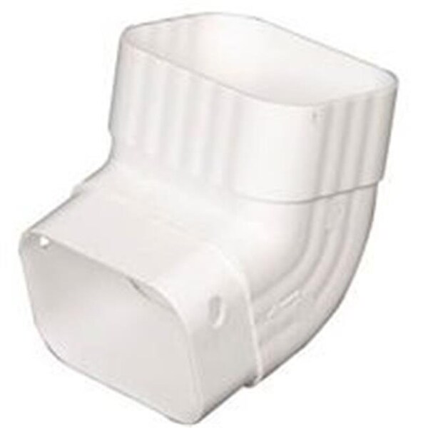 Amerimax Home Products Amerimax Home Products Downspout Elbow A White Vinyl M0627 - 8150245