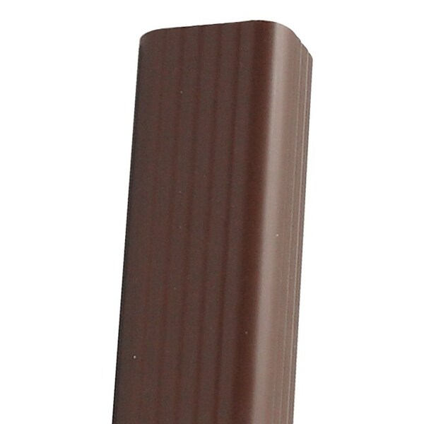 Euramax Roofing Gutter, 10 ft L, 3 in W, Vinyl, Traditional Brown - M1593