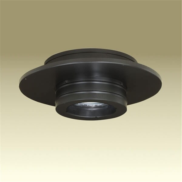Ricki&Aposs Rugs 6 Inch  Dura Vent Duratech Round Ceiling Support  Black  Does Not Include Trim Collar - RI2845994