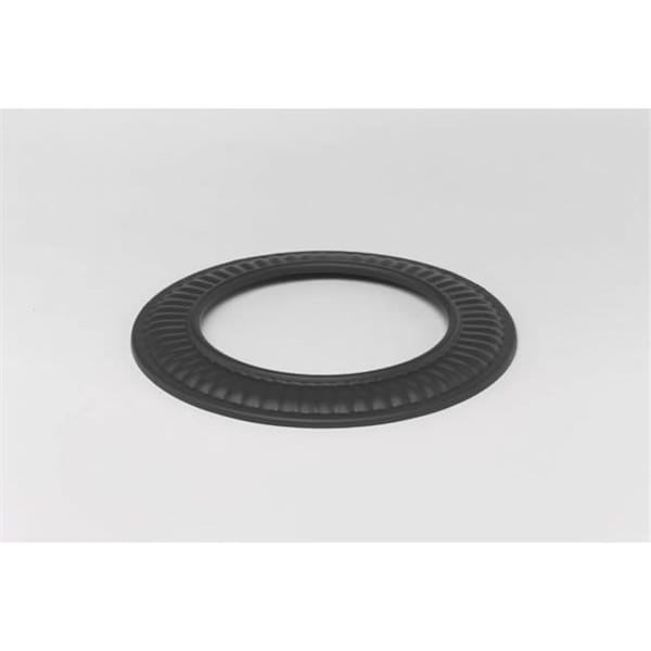 Integra Miltex Imperial Manufacturing Group BM0094 6 Inch  24-ga Snap-Lock Black Stovepipe Trim Collar  Od Is 3 3/4 Inch  Larger Than Id - 73665