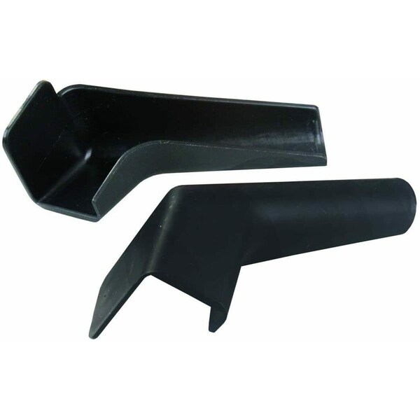 Gourmetgalley Extended Rigid Rain Gutter Spouts, Black - GO2468589