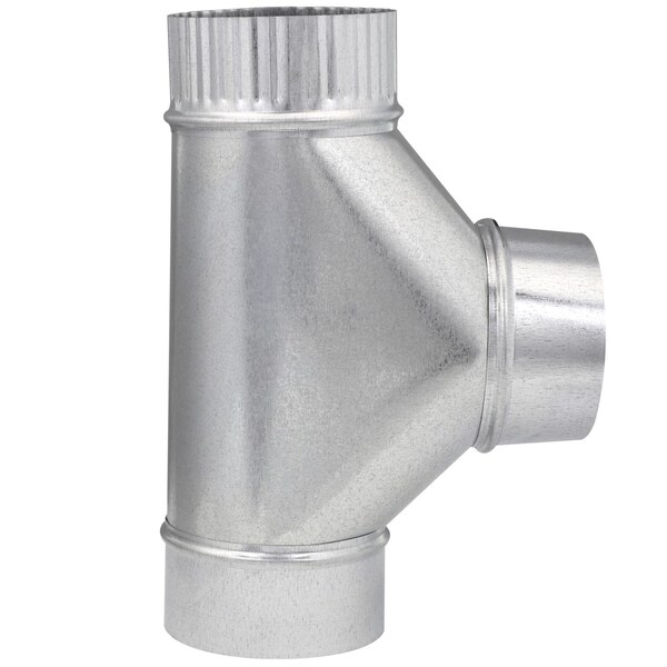 Imperial Mfg Imperial 4 in. X 4 in. X 4 in. Galvanized Steel Furnace Pipe Tee - GV0883-A