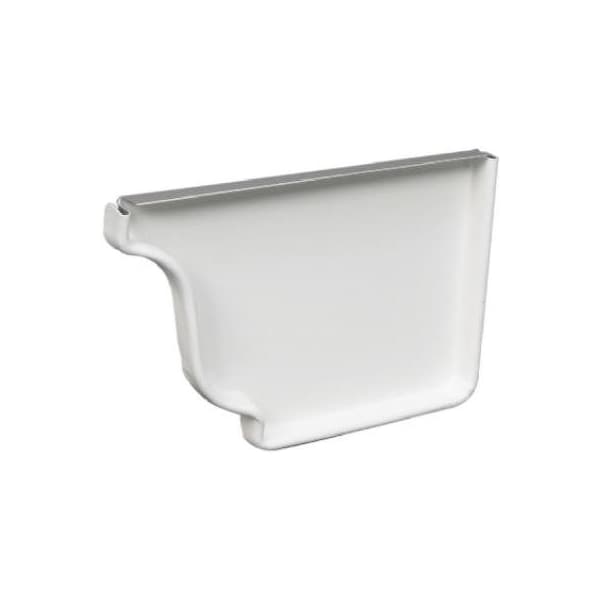 Amerimax Home Products 5 WHT ALU Right EndCap - 27006