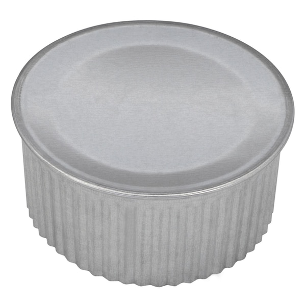 Imperial Mfg Imperial 4 in. D Galvanized Steel Crimped Pipe End Cap - GV0733