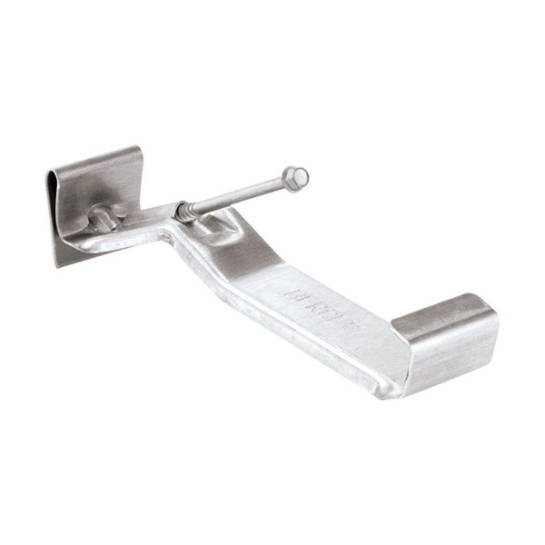 Dendesigns 5.18 x 5 x 1.75 in. Aluminum K Hidden Gutter Hanger Mill, 50PK - DE2736992