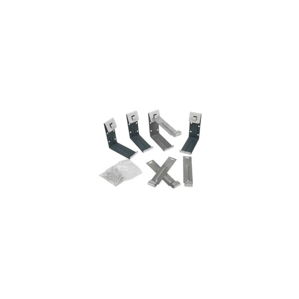 Amerimax Home Products Gutter Fascia Bracket With Nails, White Galvanized Steel, 4-In, 4PK - 19020