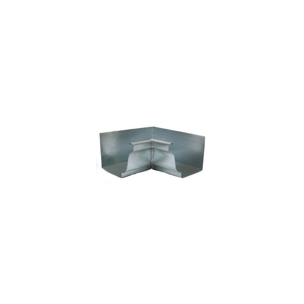 Amerimax Home Products Inside Miter 3.25in H X 7.25in W X 7.25in L Metallic Galvanized Steel K Metallic Gray - 15201