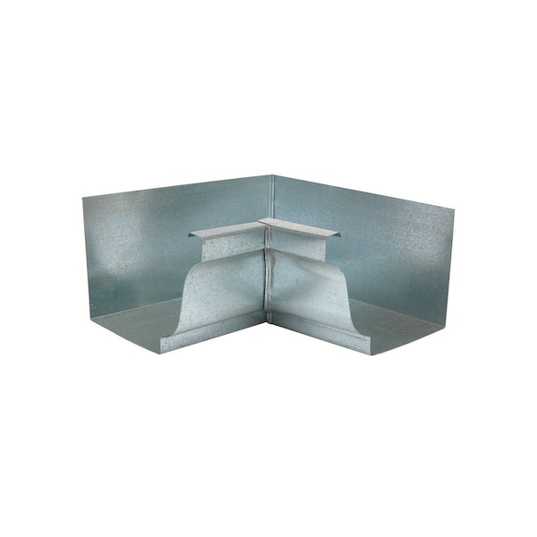 Amerimax Home Products Inside Miter 3.25in H X 7.25in W X 7.25in L Metallic Galvanized Steel K Metallic Gray - 15201