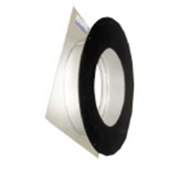 Ricki&Aposs Rugs Selkirk Corporation SPR8WTB 8 Inch Superpro Wall Thimble Black With Trim Collar Galvalume - RI3368130