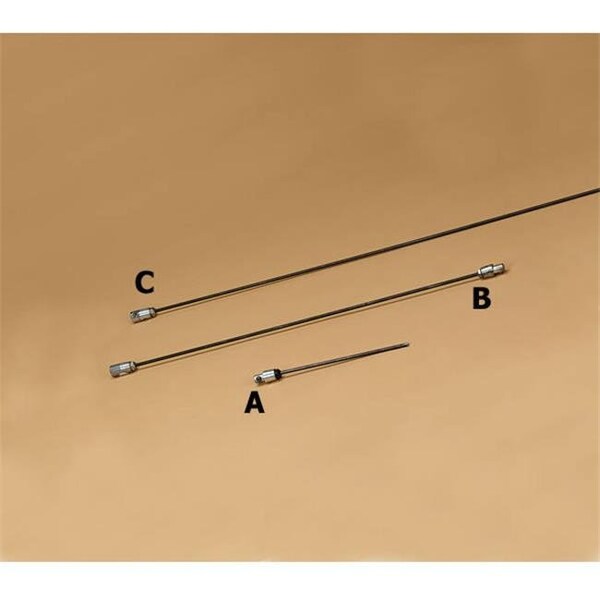 Integra Miltex A.W. Perkins Co 57S-10 1/4 Inch  x 1 Foot Steel Starter Rod - 23651