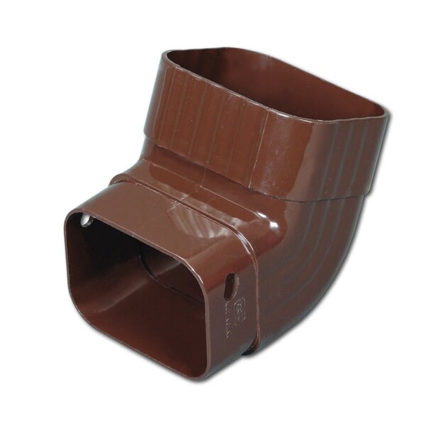 Amerimax Home Products Amerimax 4.25 in. H X 3.25 in. W X 4.25 in. L Brown Vinyl K Gutter Elbow - M1627