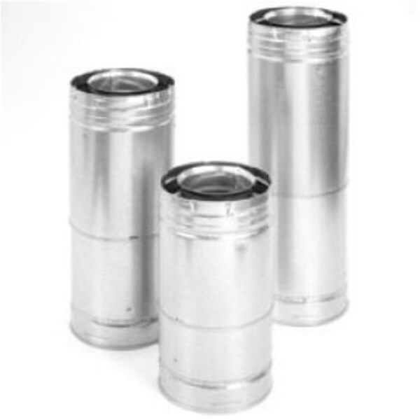 Flowers First 4 Inch  x  6 Inch  DirectVent Pro 17 Inch -24 Inch  Adjustable Galvanized Pipe - FL2844995