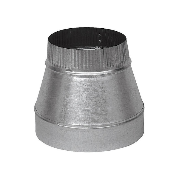 Imperial Furnace Pipe Reducer 10in D X 8in D Galvanized Steel Gray - GV1353