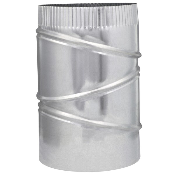 Imperial Mfg Imperial 7 in. D X 7 in. D Adjustable 90 deg Galvanized Steel Furnace Pipe Elbow - GV1329-C