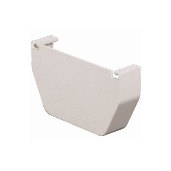 Amerimax Home Products 5 WHT Vinyl End Cap - T0511