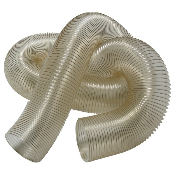 Rubber-Cal XPV 708, PV Flexible Duct, Clear, 1.5IN ID x 5Ft - 23-190-1.5-5