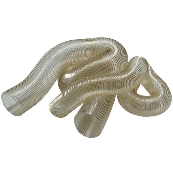 Rubber-Cal XPV 708, PV Flexible Duct, Clear, 1.5IN ID x 5Ft - 23-190-1.5-5