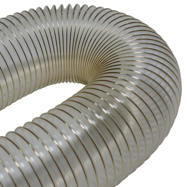 Rubber-Cal XPV 708, PV Flexible Duct, Clear, 1.5IN ID x 5Ft - 23-190-1.5-5