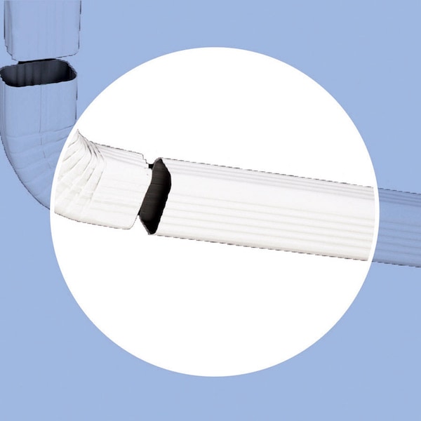 Amerimax Home Products Amerimax 3 in. H X 2 in. W X 15 in. L White Aluminum K Downspout Extension - 27075
