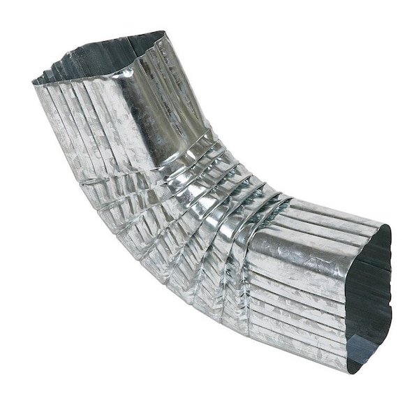 Amerimax Home Products Amerimax 2 in. H X 3 in. W X 10 in. L Metallic Galvanized Steel B Downspout Elbow - 29265