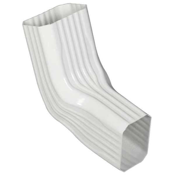Amerimax Home Products Amerimax 9.25 in. H X 3.25 in. W X 8 in. L White Vinyl A to B Gutter Elbow - 37066