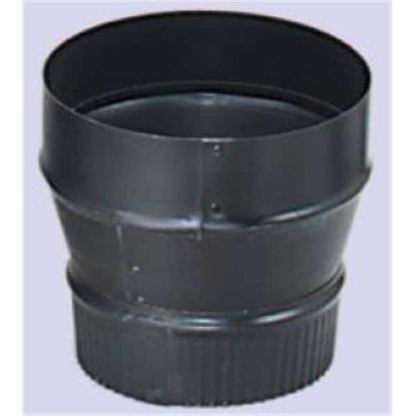 Integra Miltex Imperial Manufacturing Group BM0080 24-ga Snap-Lock Black Stovepipe 7 Inch  To 8 Inch  Increaser  Crimp On Small End - 73485
