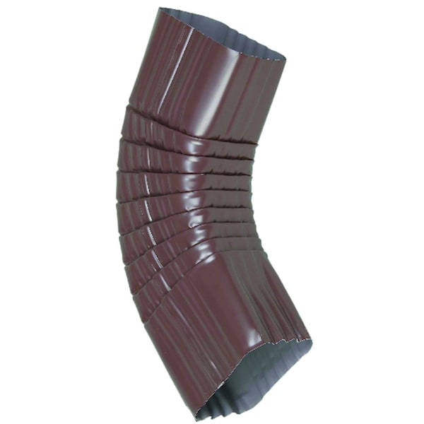 Amerimax Home Products 3 in. H X 4 in. W X 4 in. L Brown Aluminum B Gutter Elbow - 4526519