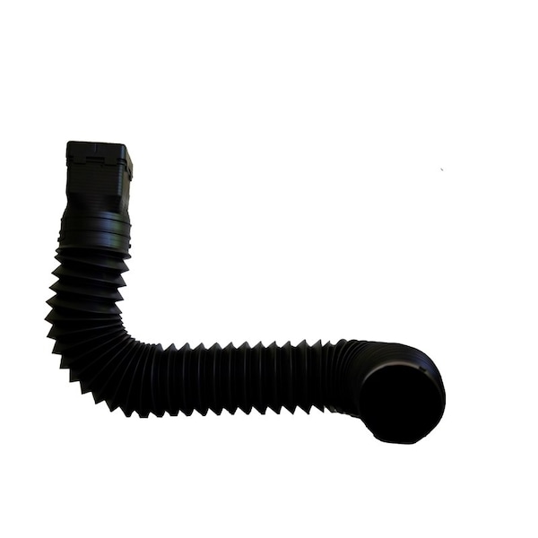 Spectra Pro Select Spectra Metal 55 in. H X 3 in. W X 4 in. L Black Plastic Downspout Extension - GRNDSPTBK