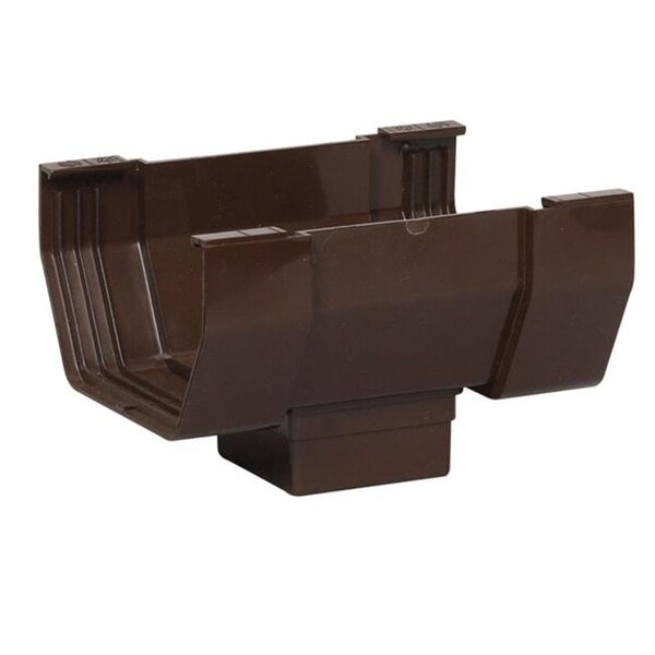 Amerimax Home Products Amerimax Home Products 268443 5 in. Center Drop Outlet; Brown - 268443