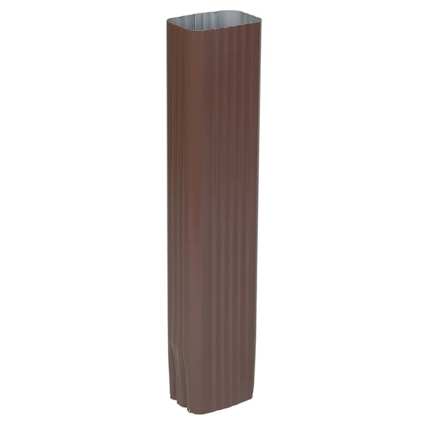 Amerimax Home Products Amerimax 3 in. H X 4.25 in. W X 15 in. L Brown Aluminum K Downspout Extension - 4507519