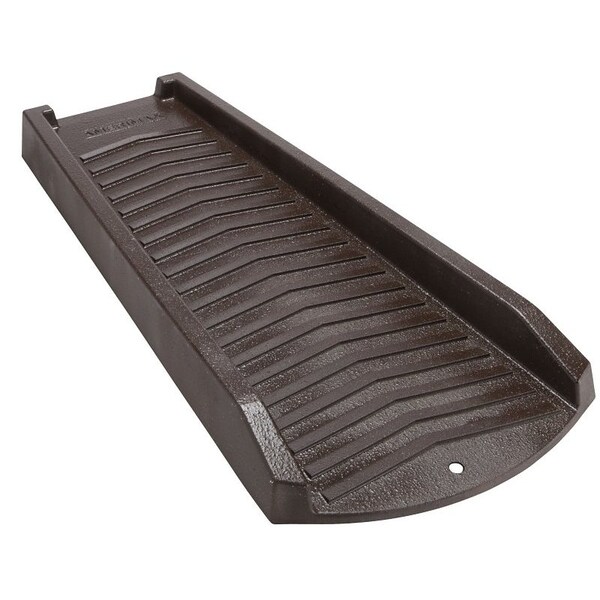 Amerimax Home Products Splash Block, 24 in L, 11-1/2 in W, Steel, Brown - 3001-12