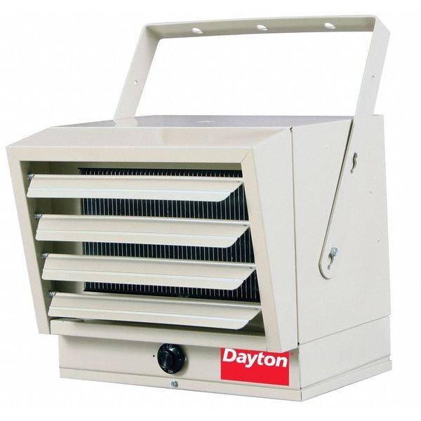 Dayton Electric Wall & Ceiling Unit Heater, 1 Phase, 240/208VAC, 12-1/2 in H x 14 in W x 11-1/4 in D - 3UG73