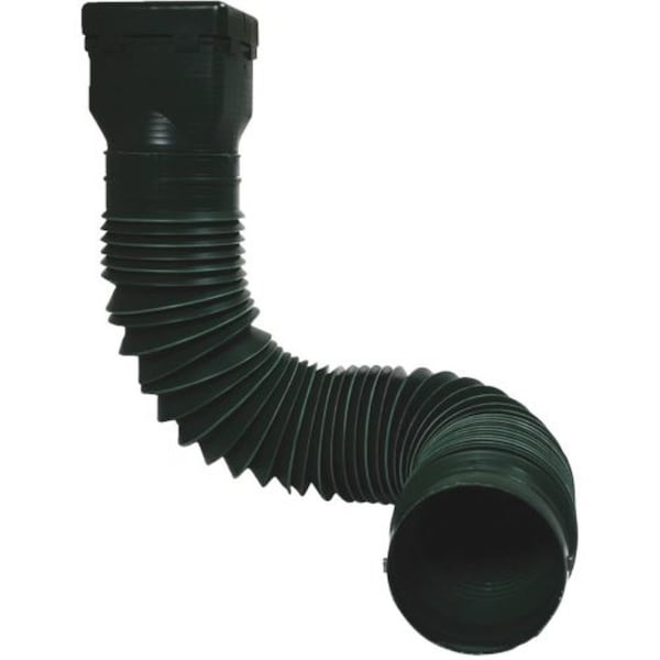 Spectra Pro Select Spectra Metal 55 in. H X 3 in. W X 4 in. L Green Plastic Downspout Extension - GRNDSPTFG