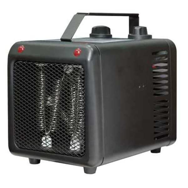 Dayton Portable Electric Heater, 1500W/1000W, 120V AC, 1 Phase, 5118 / 3412 BtuH, Non-Oscillating - 3VU37