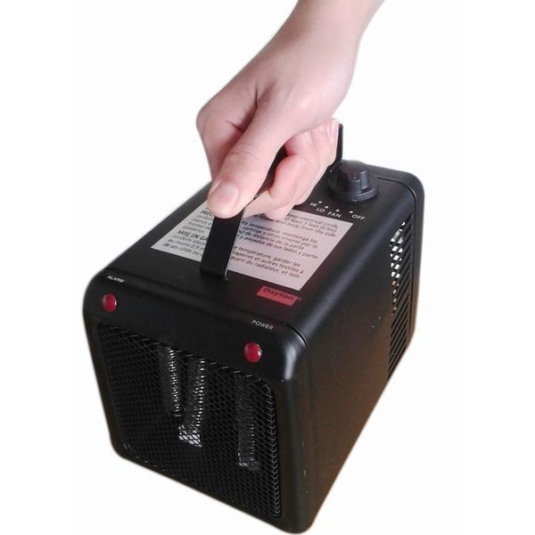 Dayton Portable Electric Heater, 1500W/1000W, 120V AC, 1 Phase, 5118 / 3412 BtuH, Non-Oscillating - 3VU37