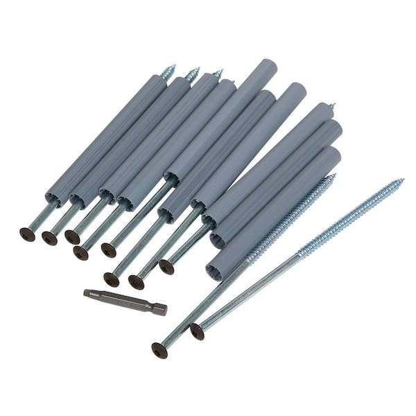 Amerimax Home Products Amerimax 7 in. L Hex/Slotted Hex Head Gutter Screw w/Ferrule 10 pk - 3304719PK