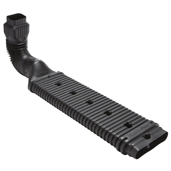 Amerimax Home Products Amerimax 4601 Downspout Extension Kit, 38 in L Extended, Vinyl, Black - 4601