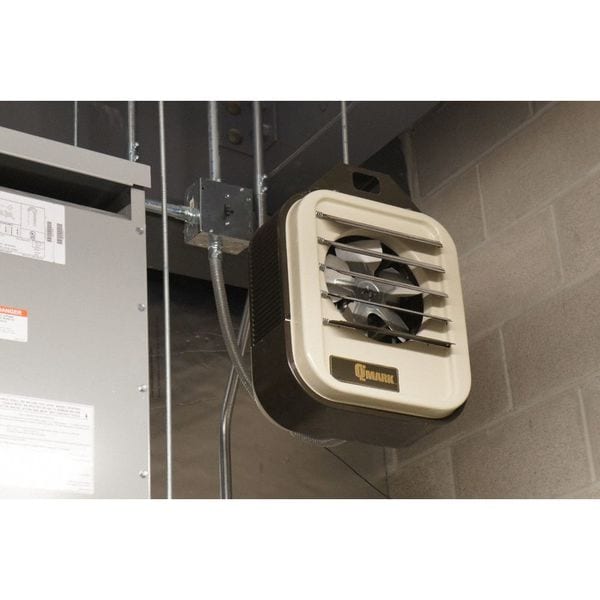 Qmark Electric Wall/Ceiling Heater Unit, 280V AC, 24A, 1 or 3 Phase, 17000 BtuH, 45 Degrees F Temp Rise - MUH0581